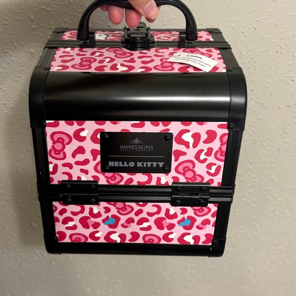 Hello Kitty Makeup Organizer - Pink and Black - Picture 1 of 2